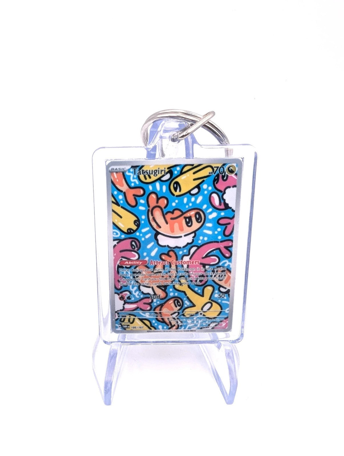 Tatsaguri Mini Pokemon Card Keyring JackBaileyDesigns Tatsaguri Mini Pokemon Card Keyring JackBaileyDesigns