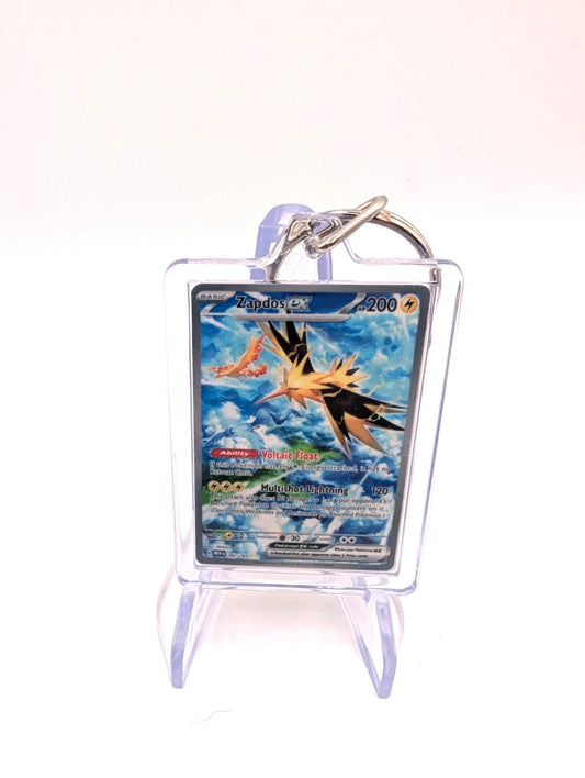 Zapdos Mini Pokemon Card Keyring