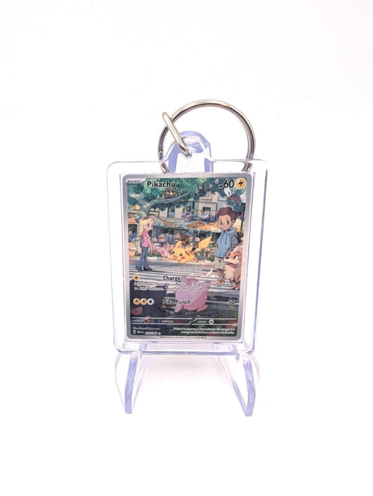 Pikachu 151 Mini Pokemon Card Keyring