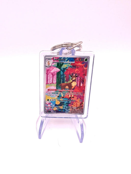 Sawbuck Mini Pokemon Card Keyring