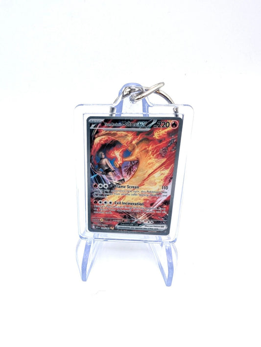 Moltres Mini Pokemon Card Keyring