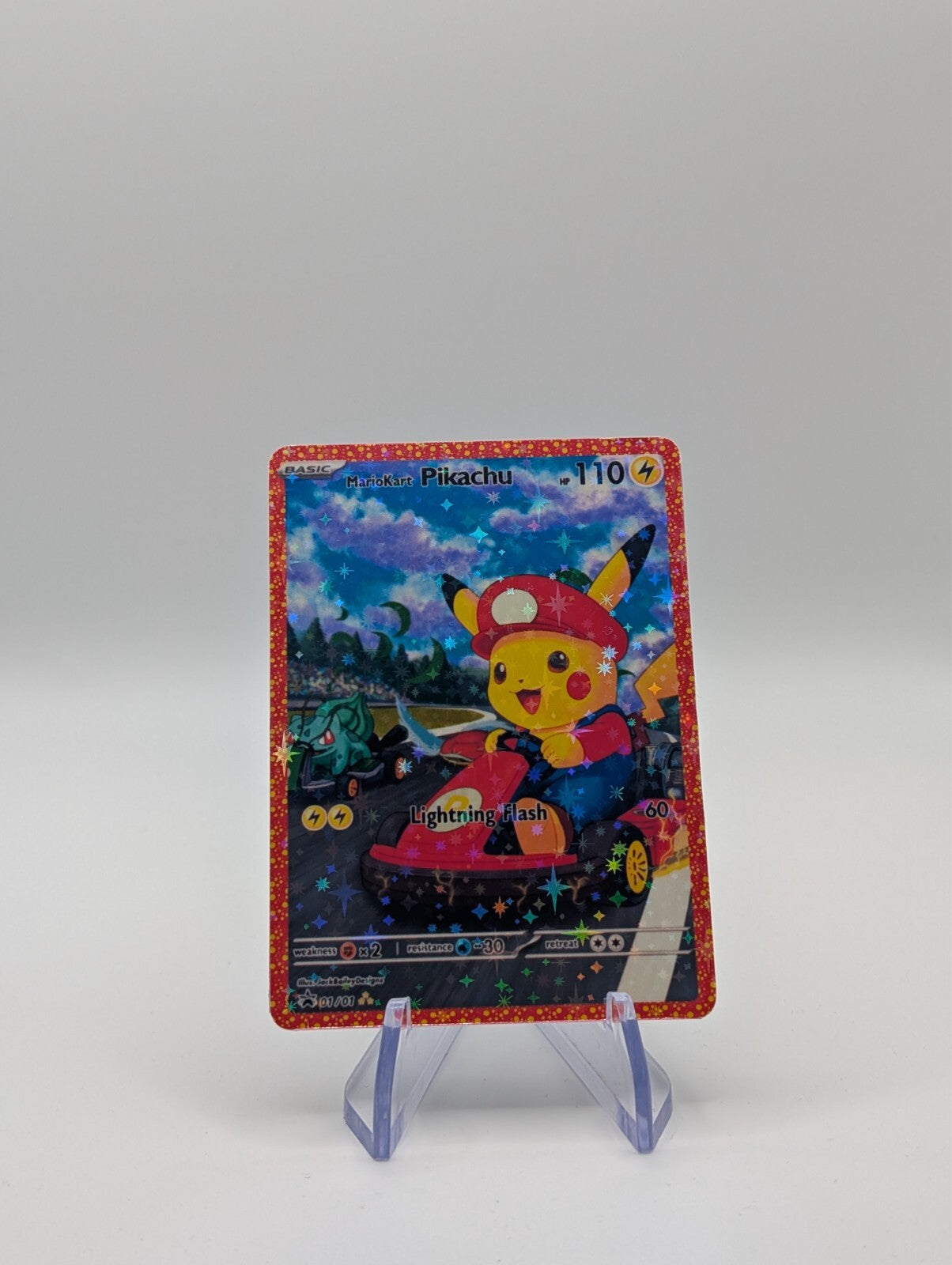 MarioKart Pikachu Custom Pokémon Card