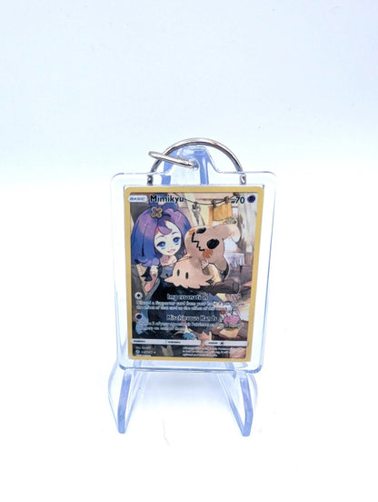 Mimikyu Mini Pokemon Card Keyring