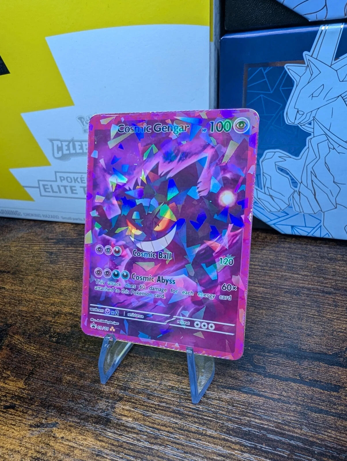Custom Cosmic Gengar Pokemon card