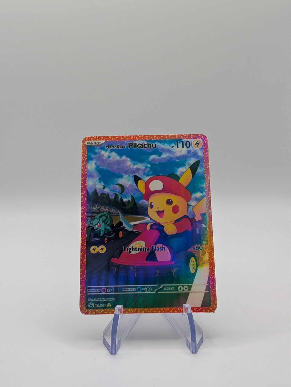 MarioKart Pikachu Custom Pokémon Card