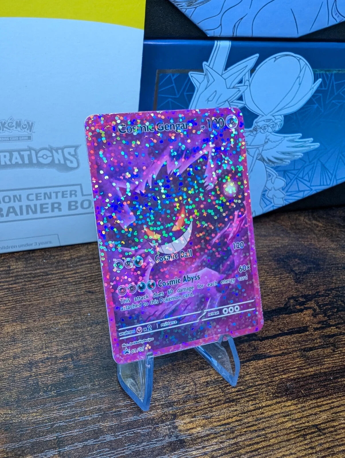 Custom Cosmic Gengar Pokemon card