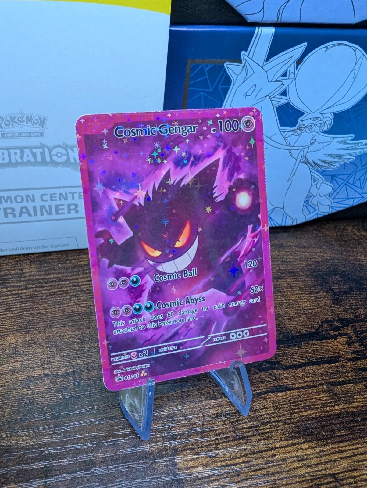 Custom Cosmic Gengar Pokemon card